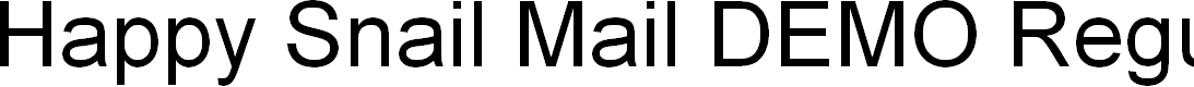 Preview image for Happy Snail Mail DEMO Regular