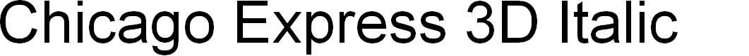 Preview image for Chicago Express 3D Italic