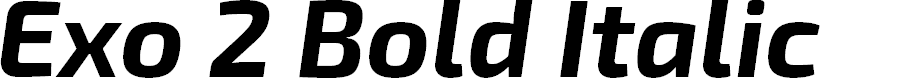 Preview image for Exo 2 Bold Italic