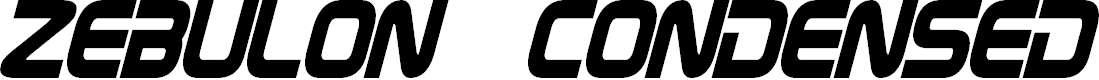 Preview image for Zebulon Condensed Bold Italic