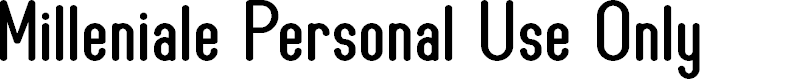 Preview image for Milleniale Personal Use Only