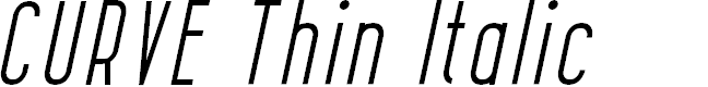 Preview image for CURVE Thin Italic
