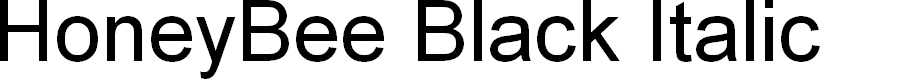 Preview image for HoneyBee Black Italic