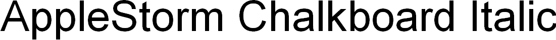 Preview image for AppleStorm Chalkboard Italic