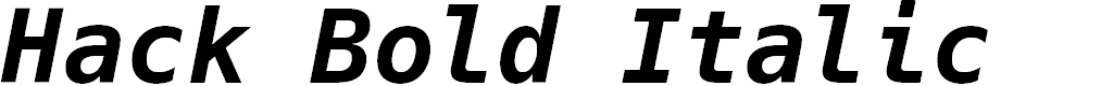 Preview image for Hack Bold Italic