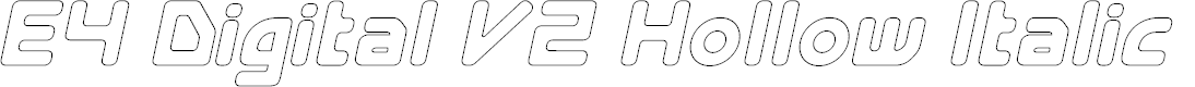 Preview image for E4 Digital V2 Hollow Italic