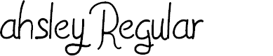 Preview image for ahsley Regular