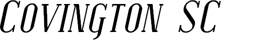 Preview image for Covington SC Italic