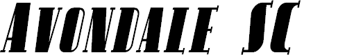 Preview image for Avondale SC Cond Italic