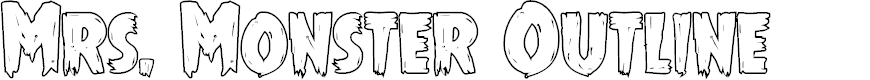 Preview image for Mrs. Monster Outline