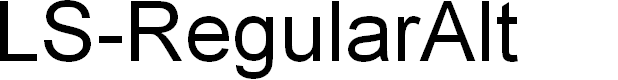 Preview image for LS-RegularAlt