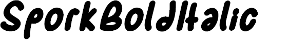 Preview image for SporkBoldItalic