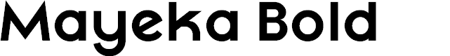 Preview image for Mayeka Bold Demo