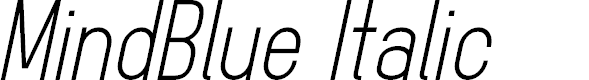 Preview image for MindBlue Italic