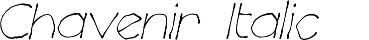 Preview image for Chavenir Italic