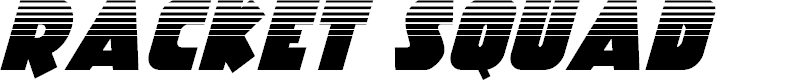 Preview image for Racket Squad Halftone Italic