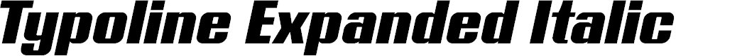Preview image for Typoline Expanded Italic