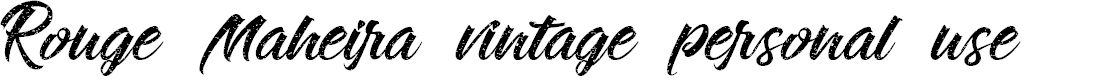 Preview image for Rouge Maheira vintage personal use