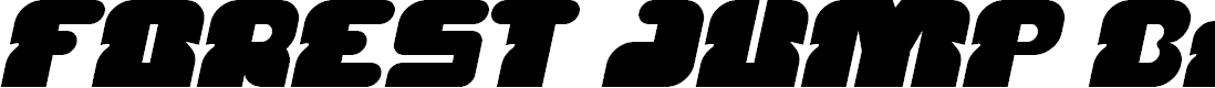 Preview image for FOREST JUMP Bold Italic