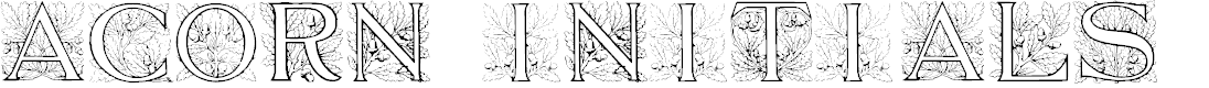 Preview image for Acorn Initials