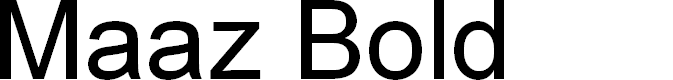 Preview image for Maaz Bold