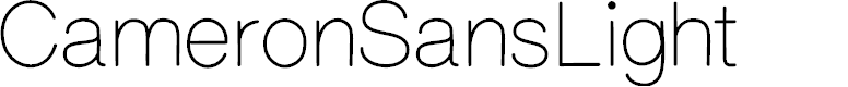 Preview image for CameronSansLight