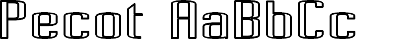 Preview image for Pecot Outline Bold