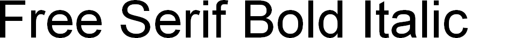Preview image for Free Serif Bold Italic
