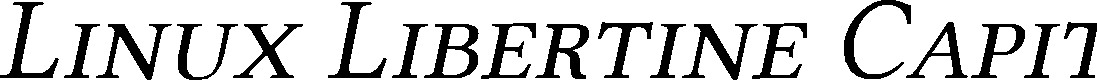 Preview image for Linux Libertine Capitals Italic