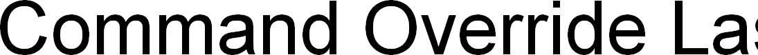 Preview image for Command Override Laser Italic