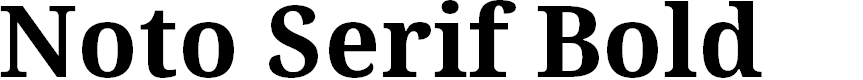 Preview image for Noto Serif Bold