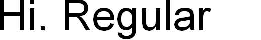 Preview image for Hi. Regular