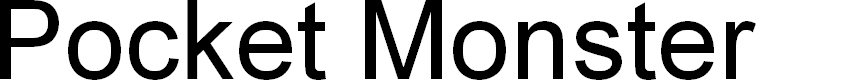 Preview image for Pocket Monster Expanded Italic