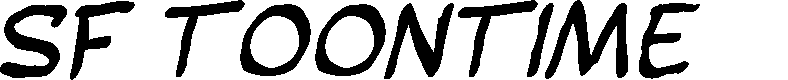 Preview image for SF Toontime Blotch Italic