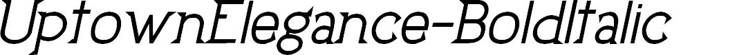 Preview image for UptownElegance-BoldItalic