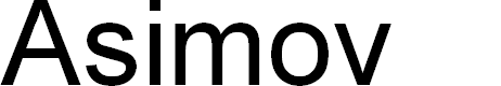 Preview image for Asimov Font