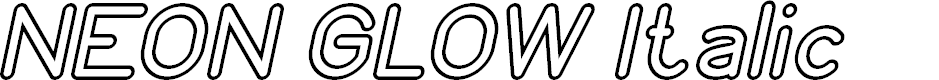 Preview image for NEON GLOW Italic