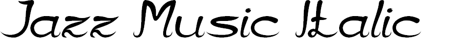 Preview image for Jazz Music Italic