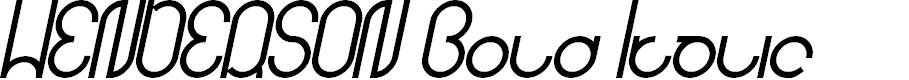 Preview image for HENDERSON Bold Italic