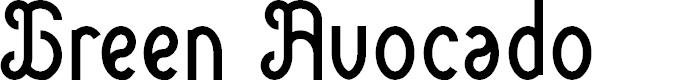 Preview image for Green Avocado Font