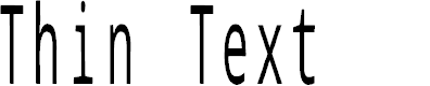 Preview image for Thin Text
