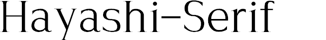 Preview image for Hayashi-Serif