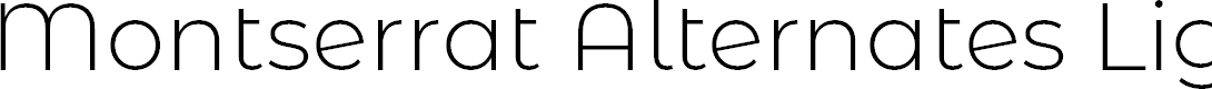 Preview image for Montserrat Alternates Light