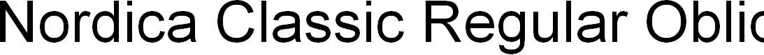 Preview image for Nordica Classic Regular Oblique Outline