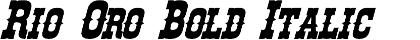 Preview image for Rio Oro Bold Italic