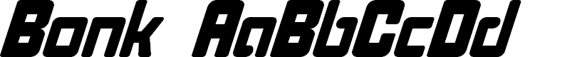 Preview image for Bonk Italic