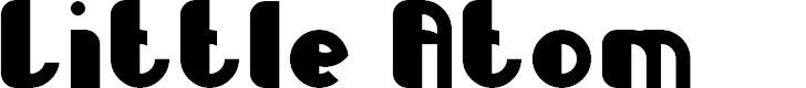 Preview image for Little Atom Font