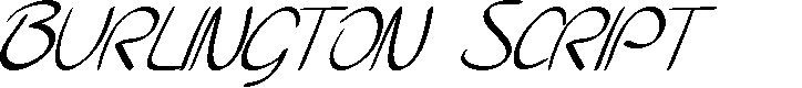 Preview image for SF Burlington Script SC Italic