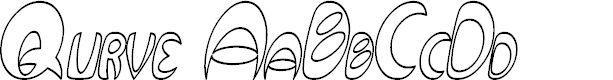 Preview image for Qurve Hollow Thin Italic