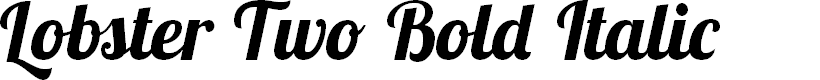 Preview image for Lobster Two Bold Italic